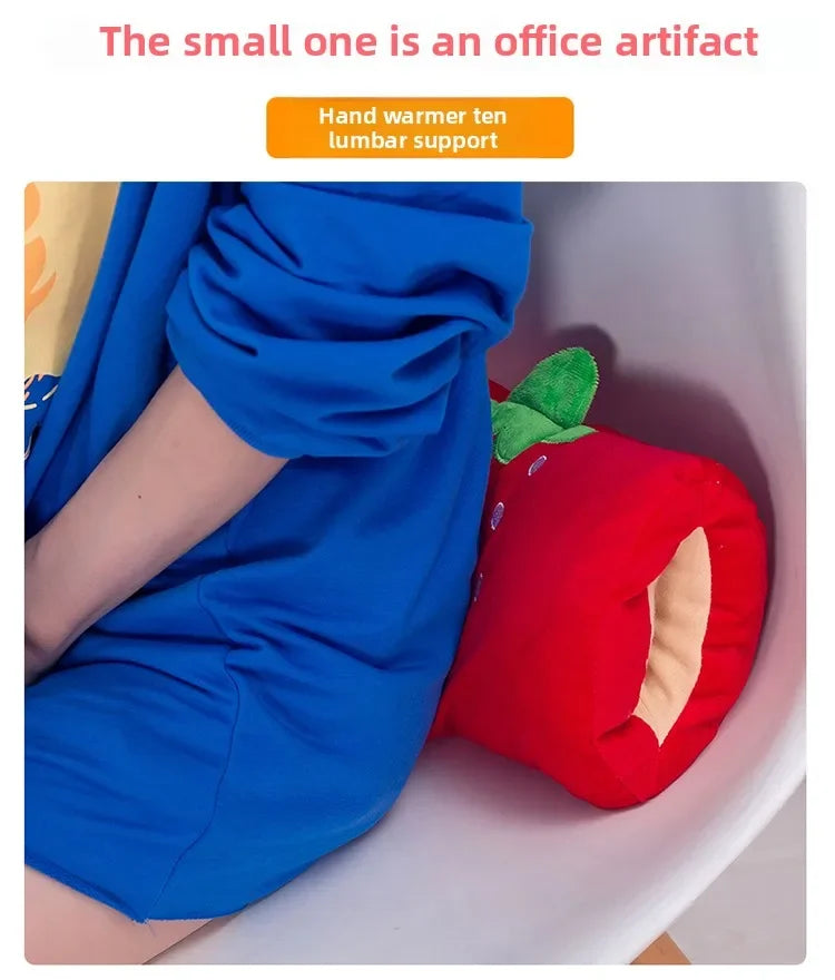 Cute Cartoon Hand Warmer Pillow Soft Stuffed Animal Creative Gift for Kids Nap Cushion Hand warmer  travel neck pillow