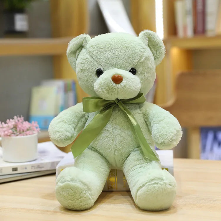 30cm 10 Styles Bear Plush Toy Soft Stuffed Animal Doll Small Pink Gray White Teddy Bear Doll Lovely Birthday Gifts For Girl Boy