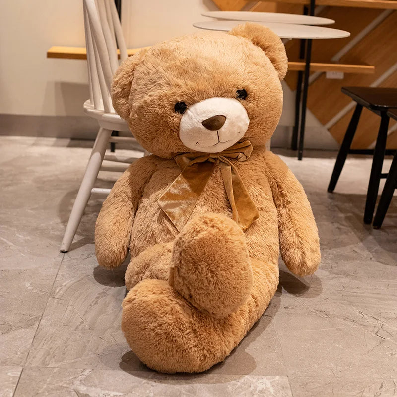 1PC Cute Large Size 90cm Stuffed Teddy Bear Plush Toy Big Embrace Bear Doll Lovers/Christmas Gifts Birthday Gift