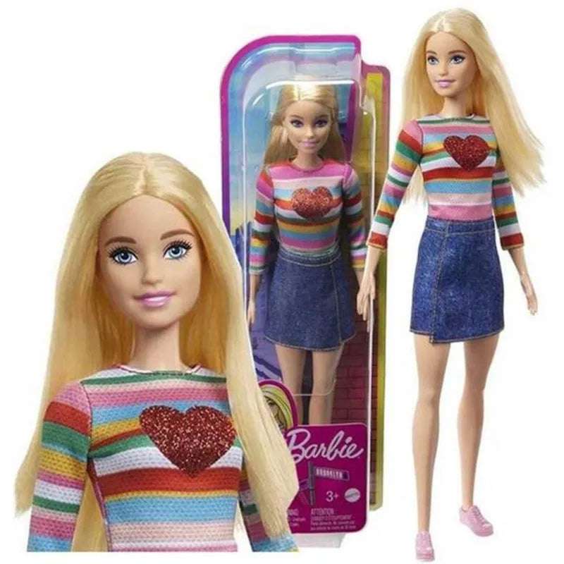 2025 100% Original Mattel Barbie Fashionistas Dolls for Girls Genuine Top Brand Toys for Children Christmas Birthday Gifts