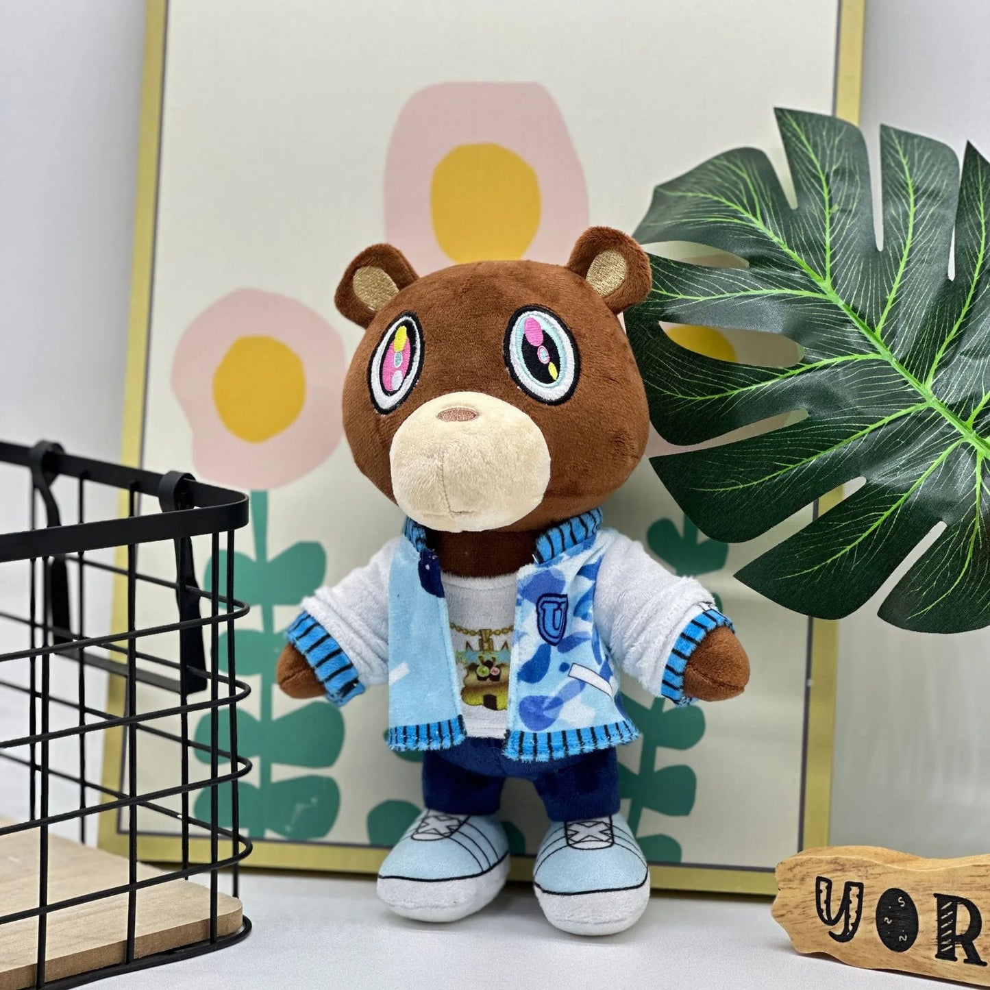 Kanye Teddy Bear Plush Toy Cartoon Bear Dolls Stuffed Soft Toy Christmas Birthday Gift For Children 26cm-30cm