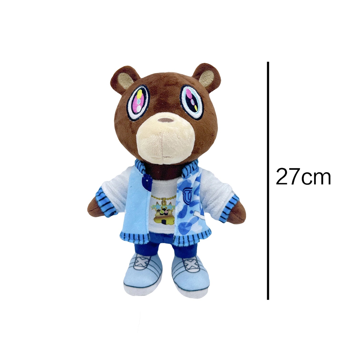 Kanye Teddy Bear Plush Toy Cartoon Bear Dolls Stuffed Soft Toy Christmas Birthday Gift For Children 26cm-30cm
