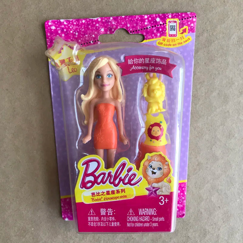 Barbie Dolls for Girls Cute Pet Constellation Series Mini Doll Genuine Girl Playing House Toys Cheap Random 1pcs