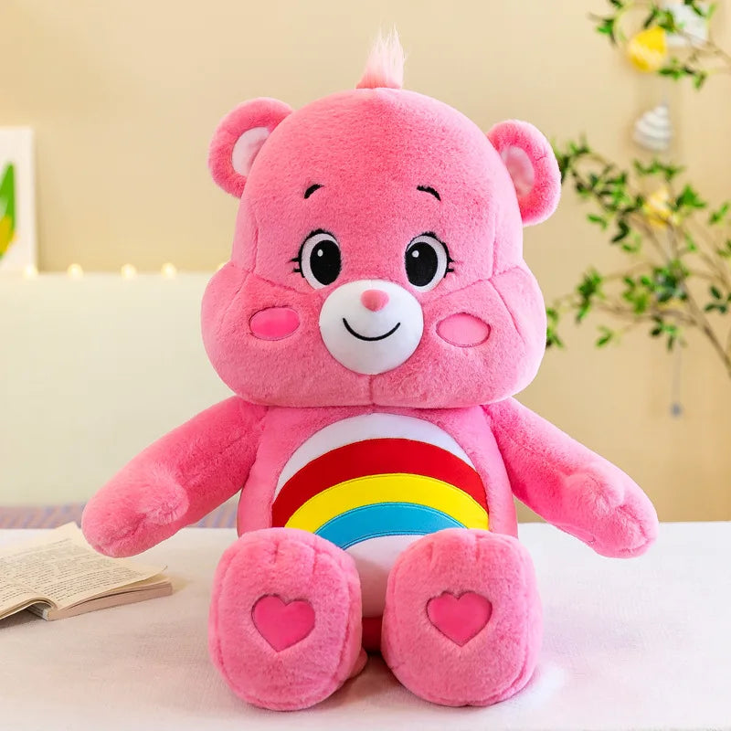 MINISO Rainbow Bear Plush Toys Lovely Care Bears Plush Toys Stuffed Dolls Homdecor Teddy Bear Sleeping Plush Pillows Friend Gift