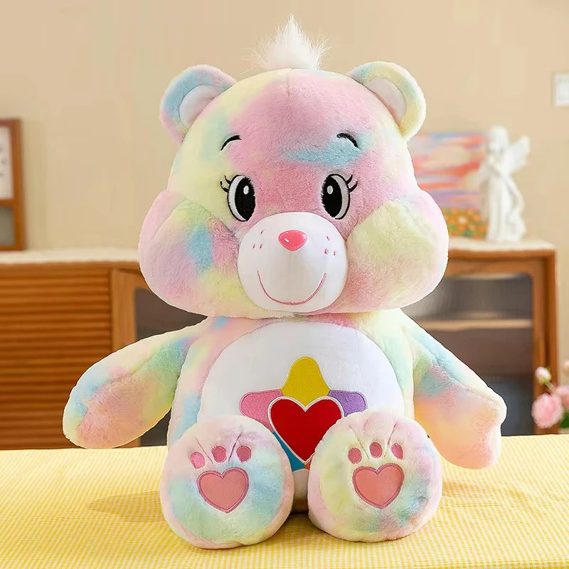 MINISO Rainbow Bear Plush Toys Lovely Care Bears Plush Toys Stuffed Dolls Homdecor Teddy Bear Sleeping Plush Pillows Friend Gift