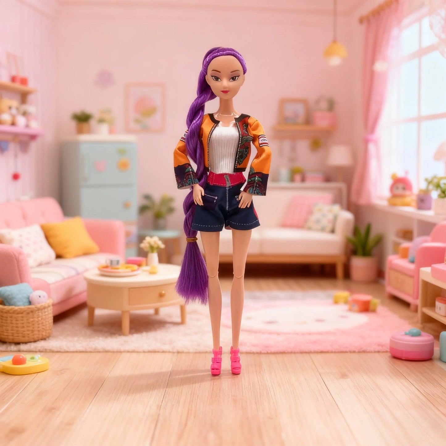 New Kpop Devil Hunter Barbie Doll Vinyl Doll Rumi mila Zoey Children's Birthday Gift Toy Desktop Ornament Gift Collection