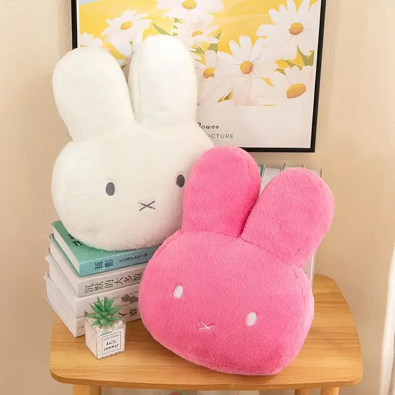 Kawaii Miffy Plush Pillow Cute Sweet Doll Toy Creative Room Decoration Cartoon Ornament Birthday Christmas Gift