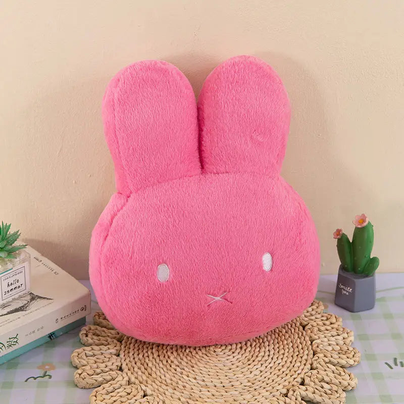 Kawaii Miffy Plush Pillow Cute Sweet Doll Toy Creative Room Decoration Cartoon Ornament Birthday Christmas Gift