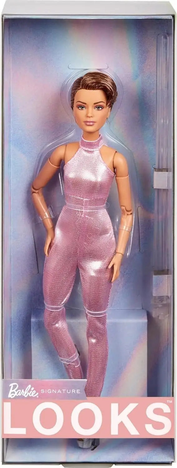 Original Barbie Signature Looks Collection GXB28 Blonde Yoga Body Fashionable Celebrity Barbie Doll Limited Collection