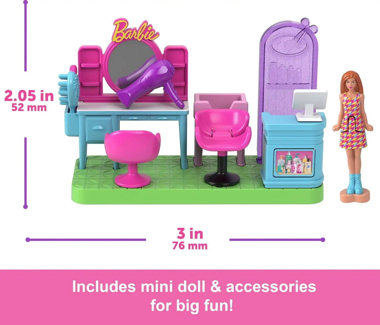 Original Barbie Mini Barbieland 1/6 Dolls Model Display collection supermarket Toy for Girl Family Accessories Fashion present