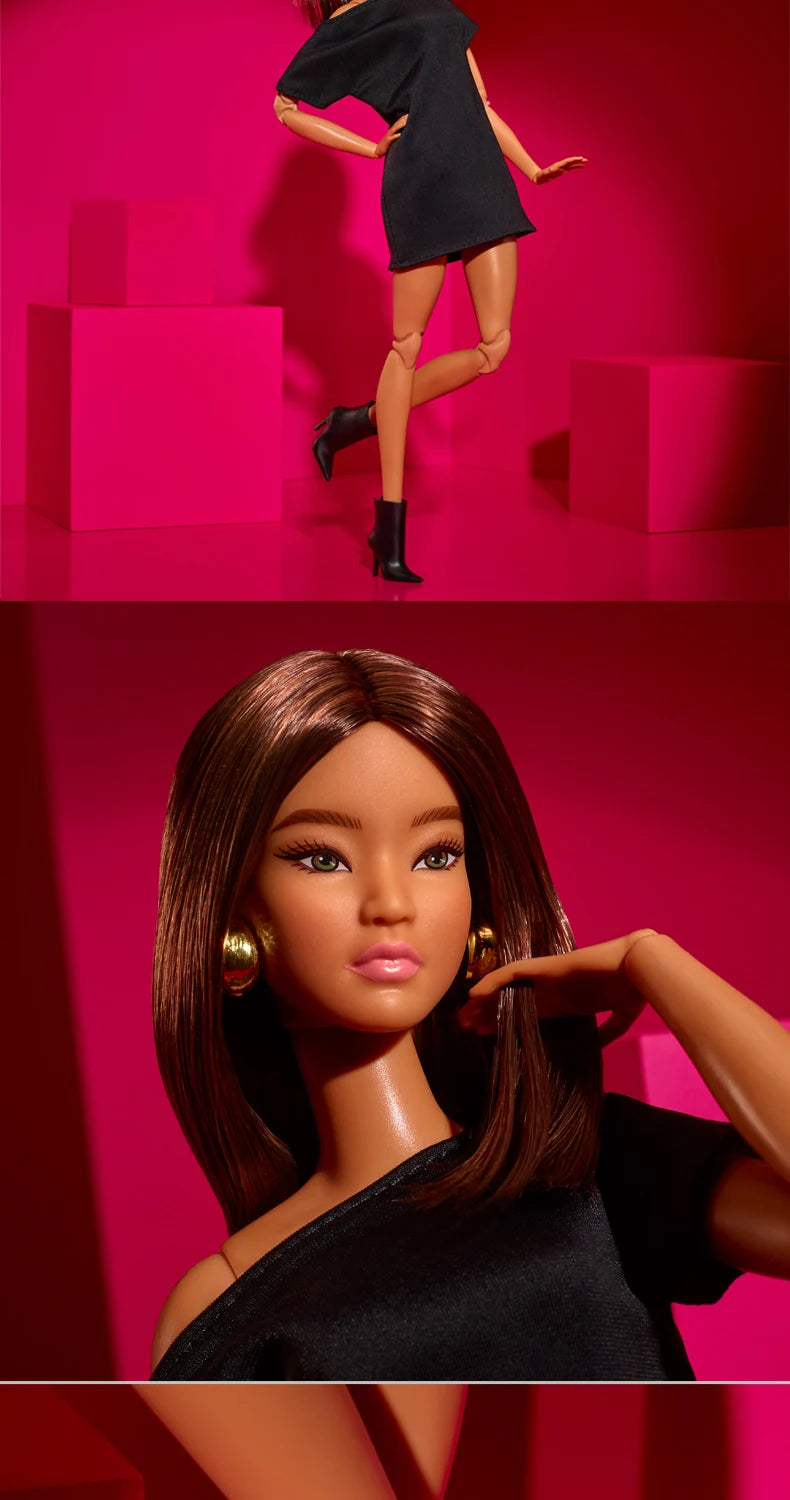 2025 New Barbie Doll Barbie Black Dress Series Handmade Toy Carl Girl Birthday Surprise Gifts