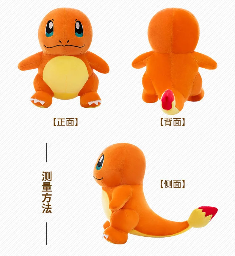Pokemon Cute and Soft Charmander Plush Doll Accompanying Sleeping Pillow Toy Birthday Gift for Kids