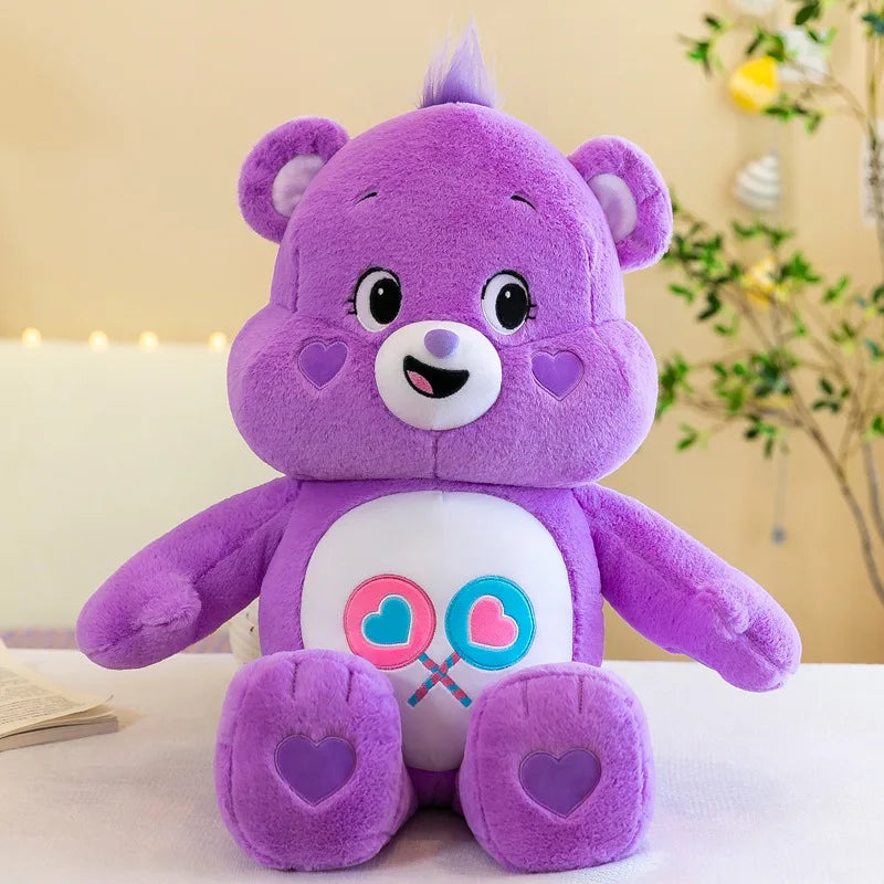 MINISO Rainbow Bear Plush Toys Lovely Care Bears Plush Toys Stuffed Dolls Homdecor Teddy Bear Sleeping Plush Pillows Friend Gift