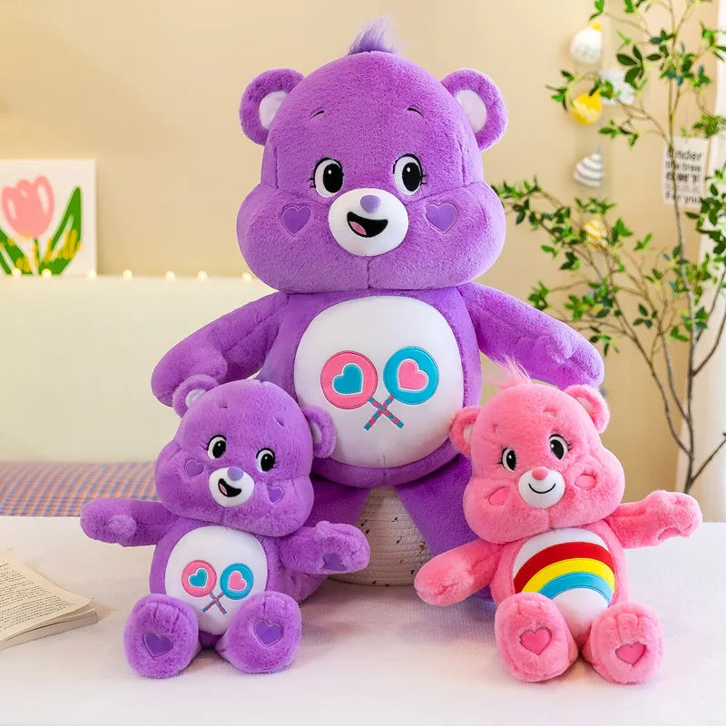 MINISO Rainbow Bear Plush Toys Lovely Care Bears Plush Toys Stuffed Dolls Homdecor Teddy Bear Sleeping Plush Pillows Friend Gift