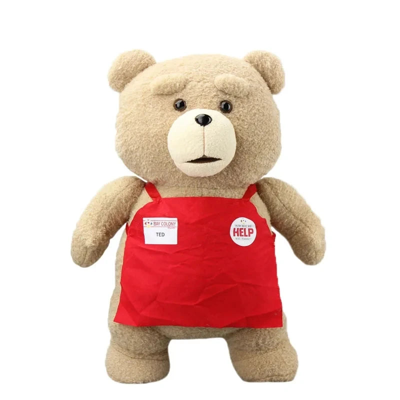46cm TED Plush Movie Teddy Bear TED 2 Plush Doll Toys In Apron styles Soft Stuffed Animals Plush Toys Animal  for Kids Gift