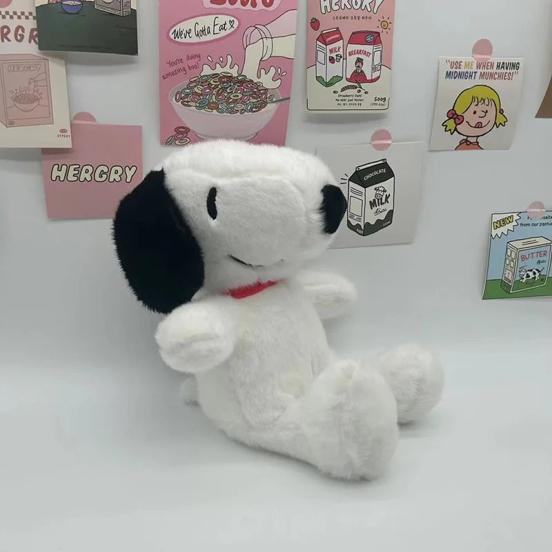 NEW 30cm 5pcs Cartoon Cute Snoopy Plush Toy Pillow Sofa Back Plush Doll Gifts For Children
