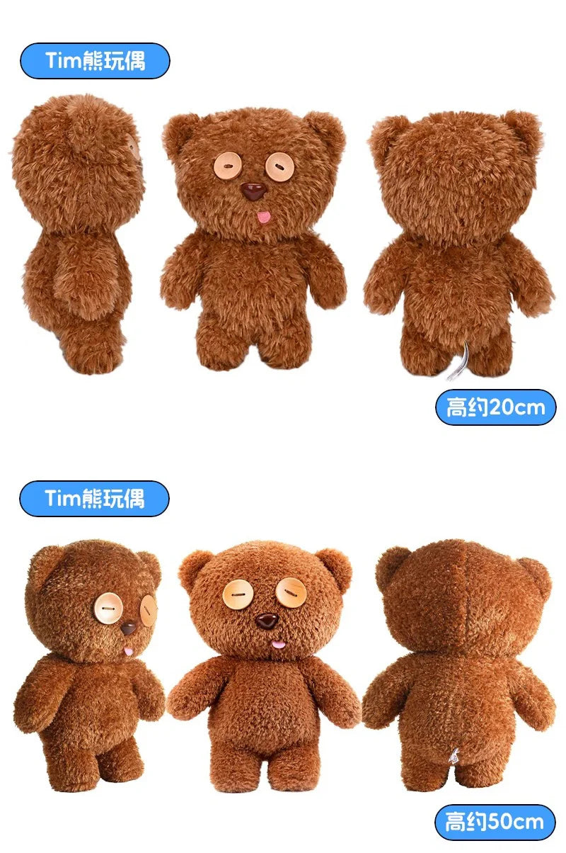 TIM the Orginal Minion Teddy Bobs Teddy Bear Kawaii Plush Pendant Keychain Home Bag Decor Cartoon Teddy Pillow Kids Birthay Gift