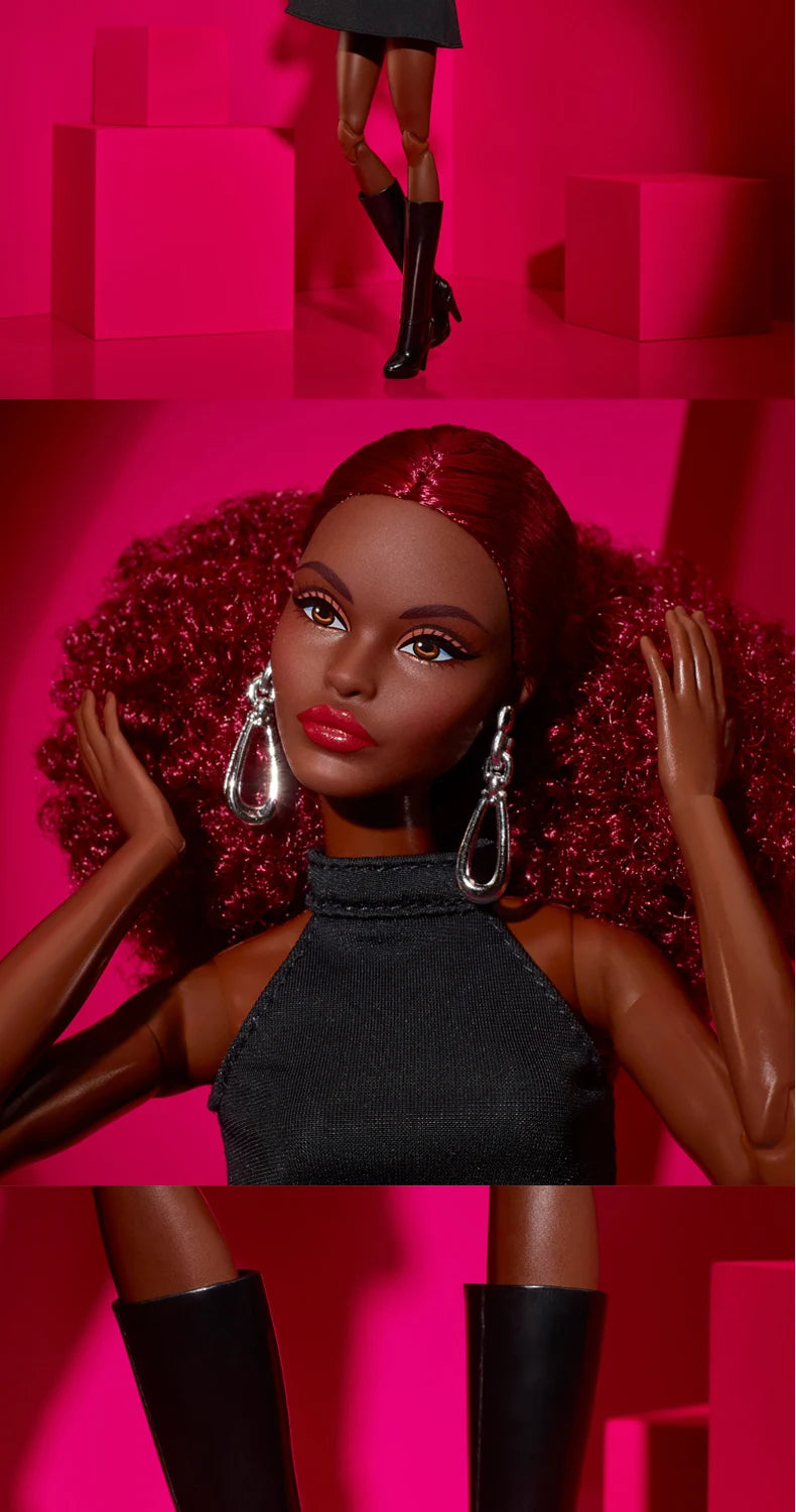 2025 New Barbie Doll Barbie Black Dress Series Handmade Toy Carl Girl Birthday Surprise Gifts