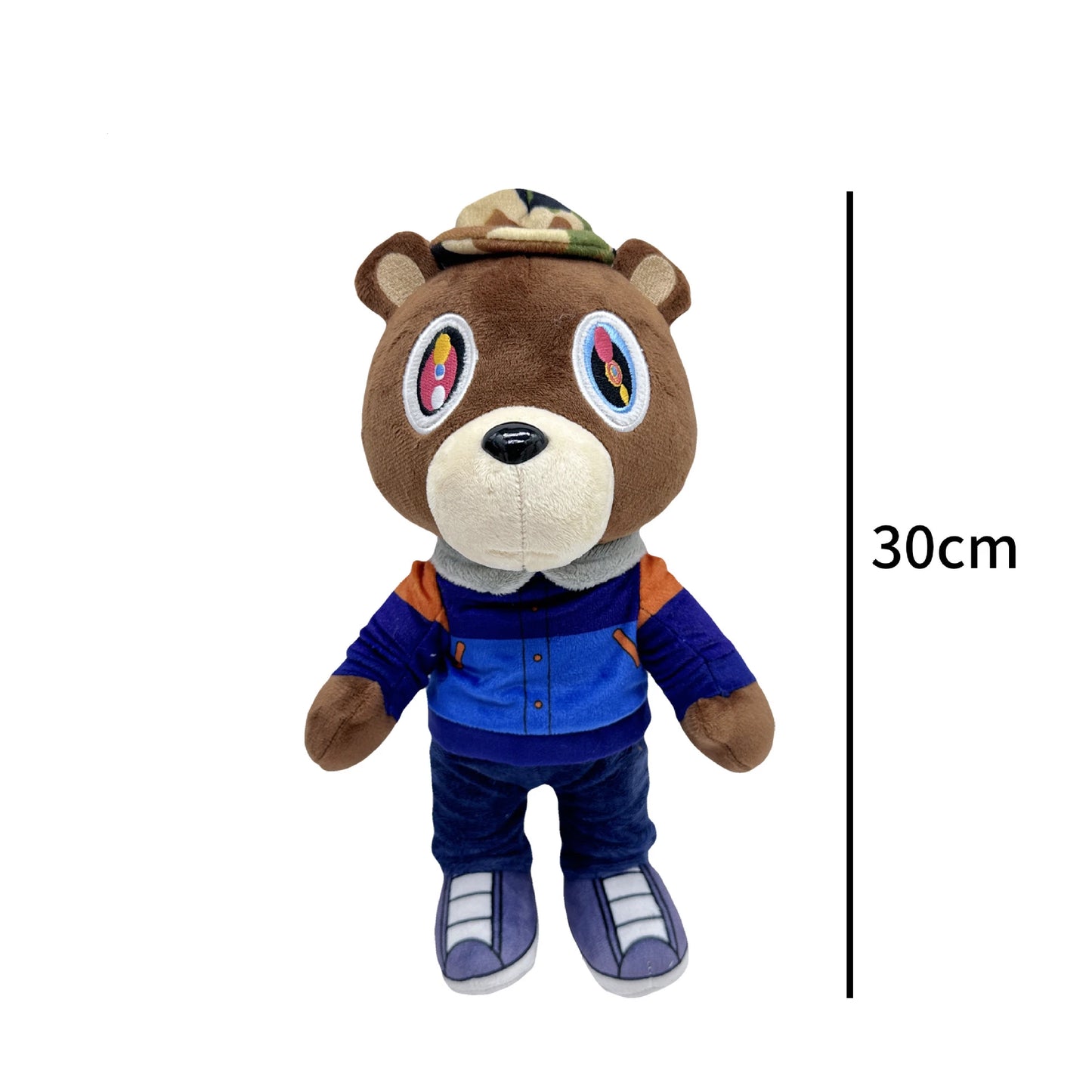 Kanye Teddy Bear Plush Toy Cartoon Bear Dolls Stuffed Soft Toy Christmas Birthday Gift For Children 26cm-30cm