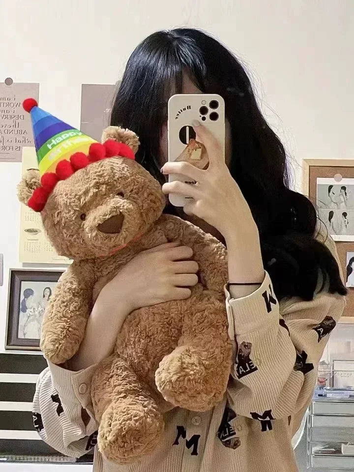 Ins Hot Sale Funny Cute Teddy Bear Soft Doll Bartholomew Bear Doll Brown Bikini Bear Plush Soothing Stuffed Toys Advent Gifts