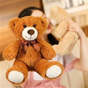 Teddy Bear Stuffed Plush Toys Cute Animal Soft Plushies Dolls Seven Colors Bear Gifts For Girls Happy Kids Birthday Party Favors