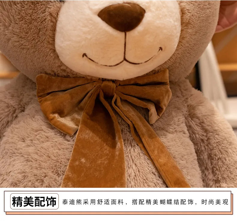 1PC Cute Large Size 90cm Stuffed Teddy Bear Plush Toy Big Embrace Bear Doll Lovers/Christmas Gifts Birthday Gift