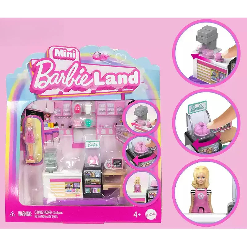 Original Barbie Doll Mini Barbieland Hair Salon Pet Fruit Supermarket Dessert Shop Accessories Dolls for Girls Toy Birthday Gift