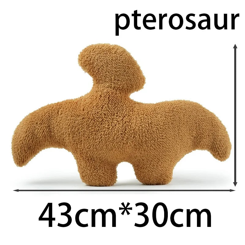 New Nugget Pillow Dino Chicken Nugget Plush Pillow Cartoon Dinosaur Plush Pillow Stuffed Animal Plush For Kids Baby Gift