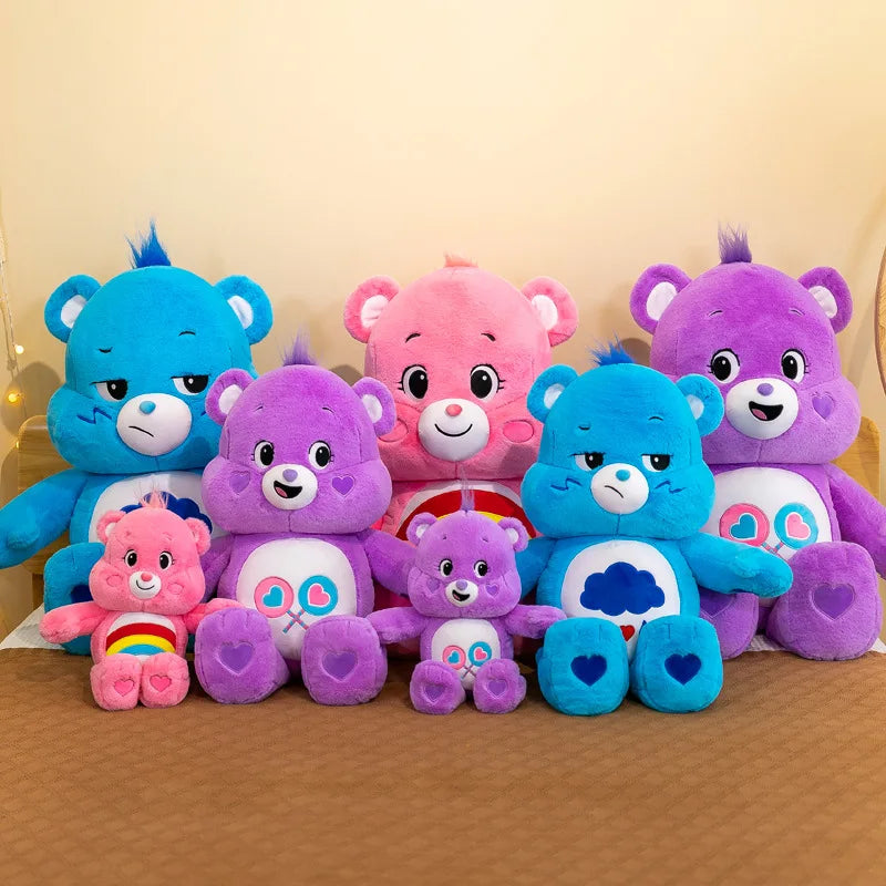 MINISO Rainbow Bear Plush Toys Lovely Care Bears Plush Toys Stuffed Dolls Homdecor Teddy Bear Sleeping Plush Pillows Friend Gift