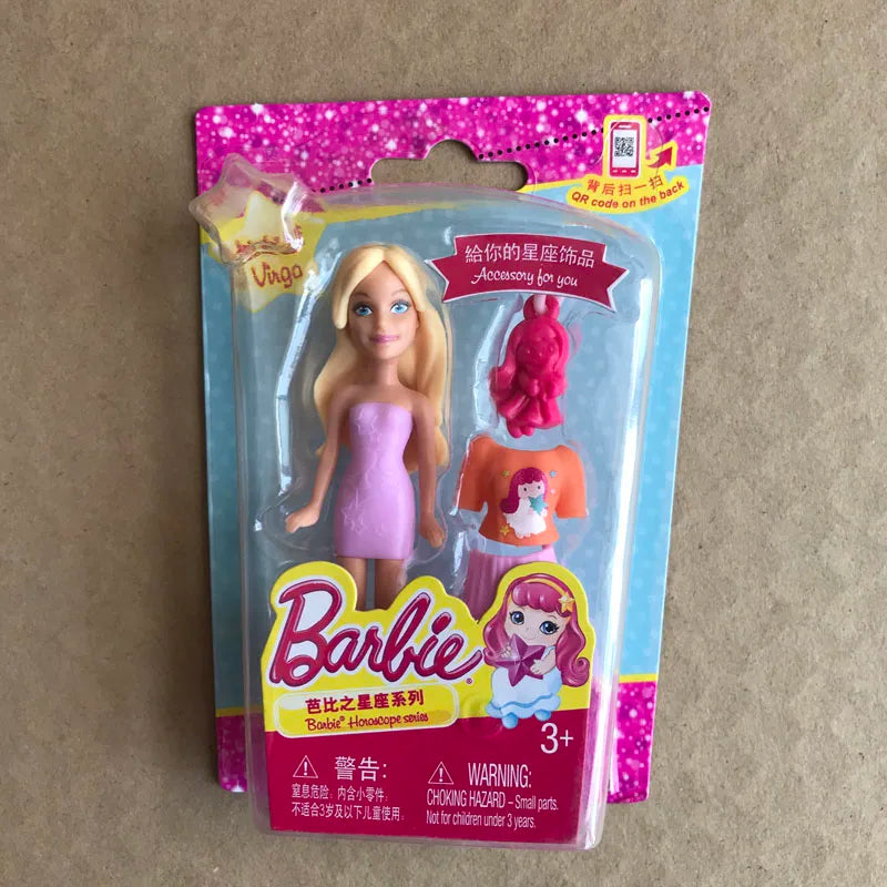 Barbie Dolls for Girls Cute Pet Constellation Series Mini Doll Genuine Girl Playing House Toys Cheap Random 1pcs